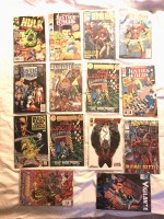Comic book lot 14 assorted youngblood, berni, justice league, arnold, hulk more.