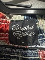Corrupted Creative Capsule One USA Flag Mesh Shorts LARGE Waist Retail $159 - Image 7