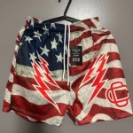 Corrupted Creative Capsule One USA Flag Mesh Shorts LARGE Waist Retail $159
