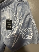 Corrupted Creative Satin Mesh Basketball Shorts Size L - Maryland Gray Bolt - Image 3