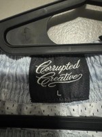 Corrupted Creative Satin Mesh Basketball Shorts Size L - Maryland Gray Bolt - Image 6