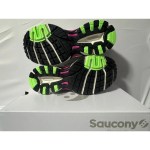Saucony Ride Millennium Women’s Running Shoes Lace-Up Gray/Green/Pink N303 - Image 2