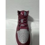Nike Air Jordan 1 Mid GS Cherrywood Red Grey DQ8423-615 Size 6.5Y - 8 W N368 - Image 3