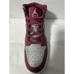 Nike Air Jordan 1 Mid GS Cherrywood Red Grey DQ8423-615 Size 6.5Y - 8 W N368 - Image 6