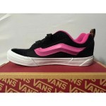 Vans Knu Skool Leopard Pop Black/Multi Kid’s Shoes Womens size 7 N404