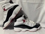 Nike Air Jordan 6 Rings Bred Black Red Sneakers Men's Size 8.5 #182 - Image 5