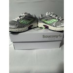 Saucony Ride Millennium Women’s Running Shoes Lace-Up Gray/Green/Pin<wbr/>k N303