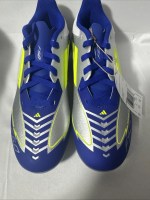 Adidas F50 League FG MG Messi Soccer Cleats Mens Size 10.5 Silver Blue Yellow