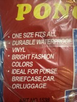 Lightweight Poncho 100% Vinyl No Sleeves Snap Closure Rain Men/Women SET OF 10 - Image 2