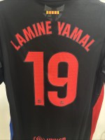 Nike FC Barcelona Away Jersey Lamine Yamal #19 Black Red 2024-25 Size XLarge New - Image 9