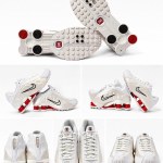 NEW Nike Shox R4 Women's Size 6/Youth 4.5 White Phantom Red Running Shoes N36