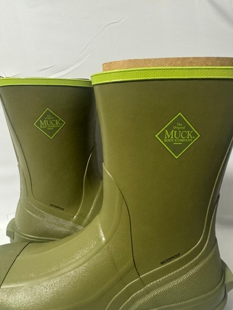 s-l1600-233.jpg Muck Boot Company Mens Harvester 12" Mid Rubber NEW Size 14 Waterproof Tall N128 - Image 1