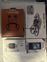 Bundle Package MiniProDrone EclipseMP3 FlexF780Neckba<wbr/>nd Smartwatch