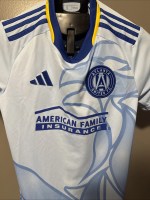 Atlanta United FC Jersey Men Medium Blue Authentic Away Kit Resurgens MLS Soccer