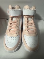 Nike Court Mid top Skateboard Shoes Pink White Unisex CD7782-122 - Image 2