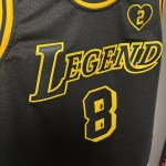 Men’s Kobe Bryant Legend Mamba Jersey Headgear Classics Black/Yellow Small - Image 6