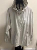 Mens Nike Nsw Club Woven Full Zip Jacket Fb7397-072 Size XXL