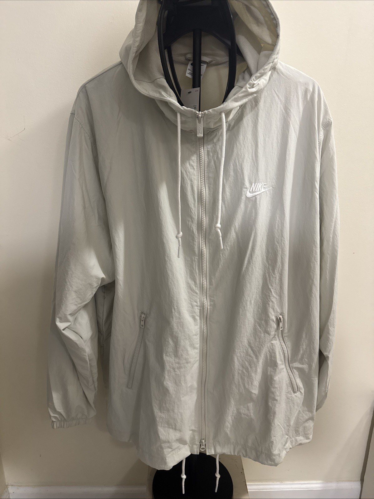 s-l1600-279.jpg Mens Nike Nsw Club Woven Full Zip Jacket Fb7397-072 Size XXL - Image 1