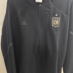 Adidas Men’s LA Los Angeles FC LAFC Black Anthem Jacket Jersey XXL MLS - Image 2