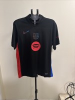 Nike FC Barcelona Away Jersey Lamine Yamal #19 Black Red 2024-25 Size XLarge New