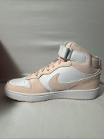 Nike Court Mid top Skateboard Shoes Pink White Unisex CD7782-122