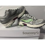 Saucony Ride Millennium Women’s Running Shoes Lace-Up Gray/Green/Pin<wbr/>k N303 - Image 4