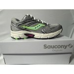 Saucony Ride Millennium Women’s Running Shoes Lace-Up Gray/Green/Pin<wbr/>k N303 - Image 5