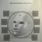 White Portable Light Facial Beauty Instrument Mask for Skin Care, Plastic, Face - Image 2