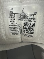 Nike Women's Size 10 Air Jordan 1 Low (DV0990 111) White Basketball Sneaker - Image 3